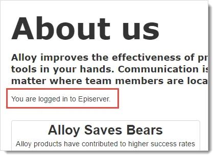 Published page display with personalization Published page display with personalization