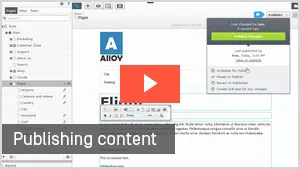 Publishing content