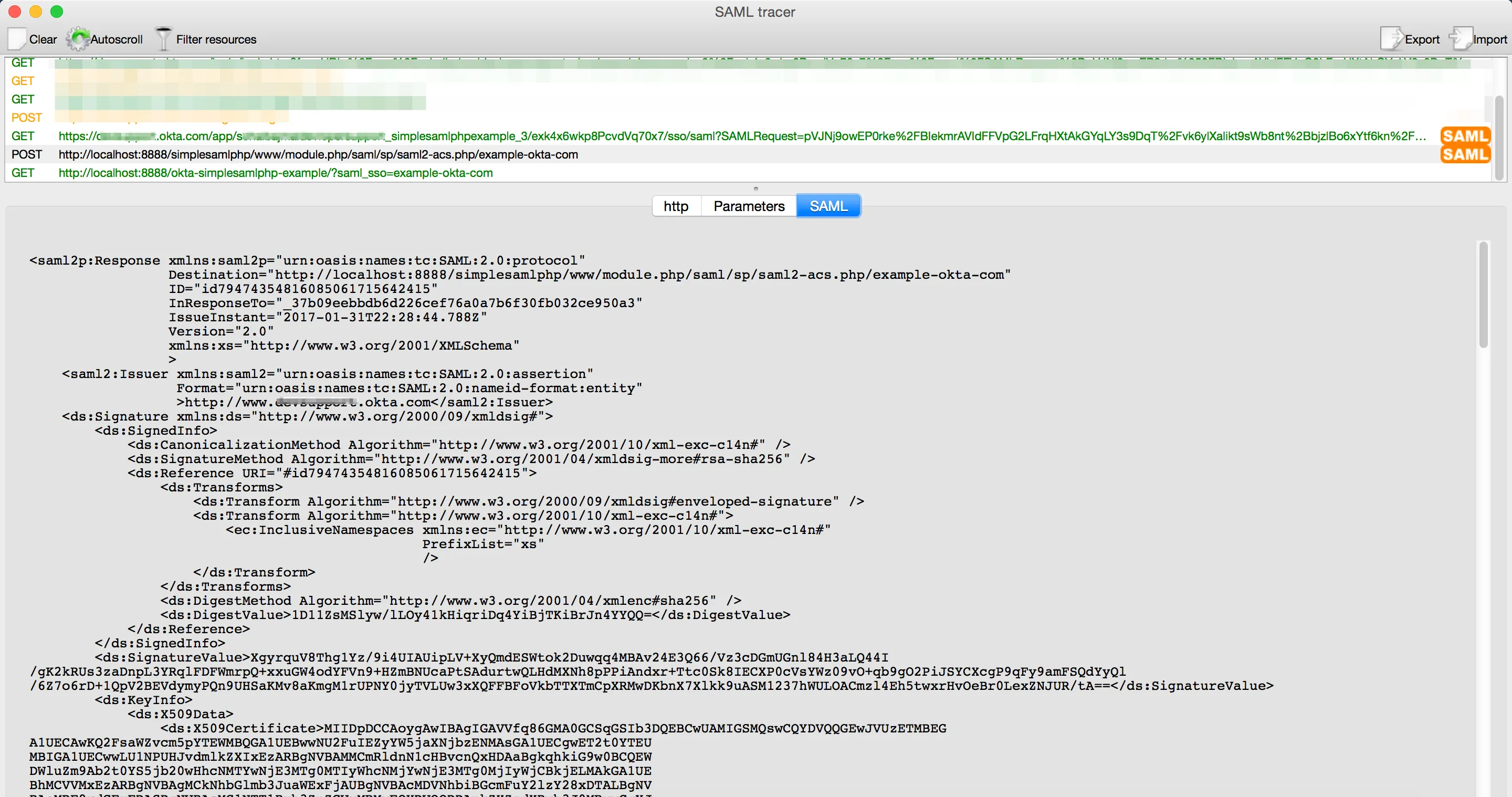SAML Response SP flow