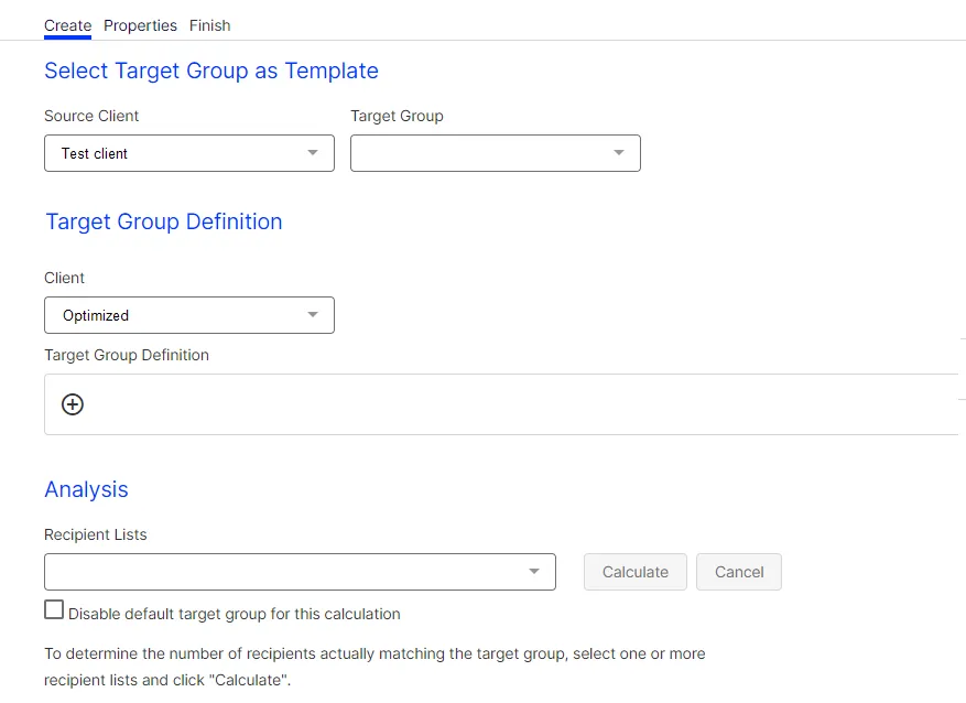 Image: Select source client