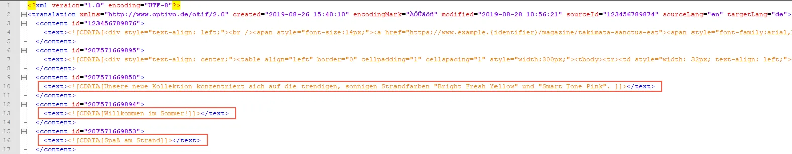 Image: Translated XML translation file Image: Translated XML translation file