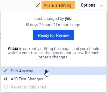 Edit anyway menu option
