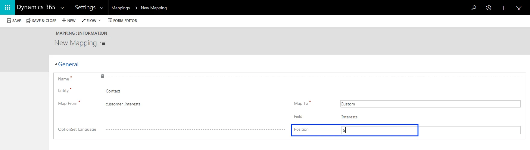 Image: Enter position number Image: Enter position number