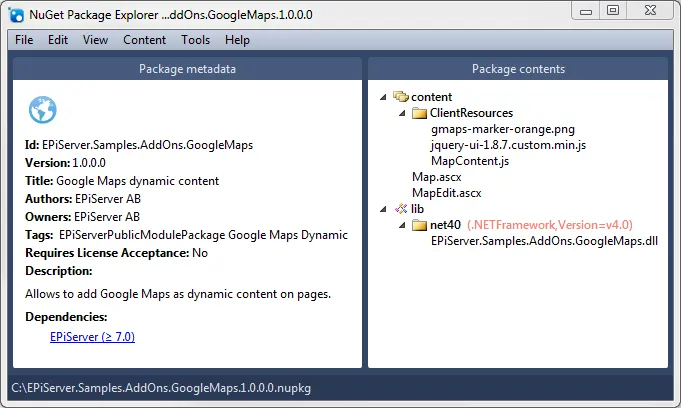 NuGet Package Explorer GUI NuGet Package Explorer GUI