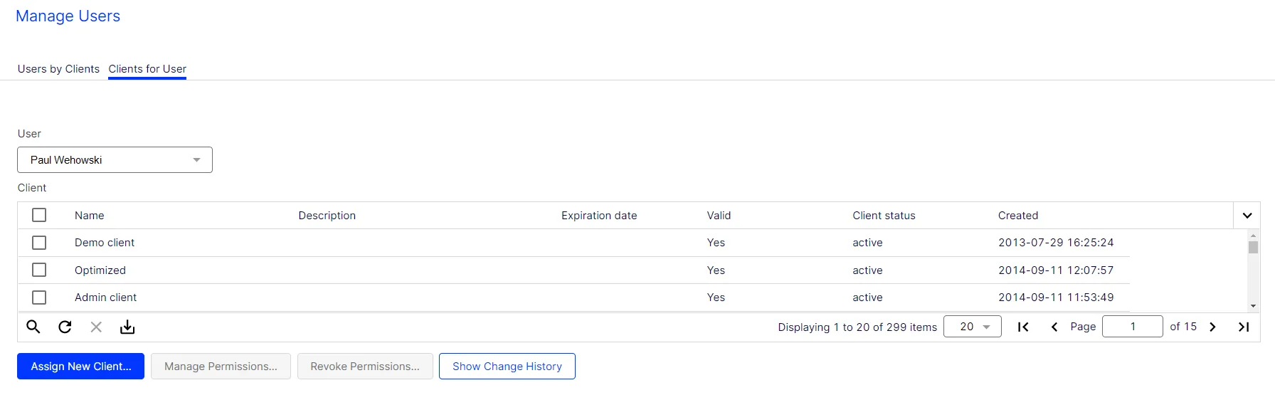 Bild: Neuen Mandanten zuweisen