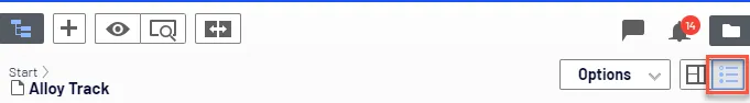 All properties button in toolbar All properties button in toolbar