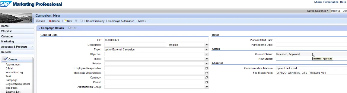 Image: Select Released and Approved Image: Select Released and Approved