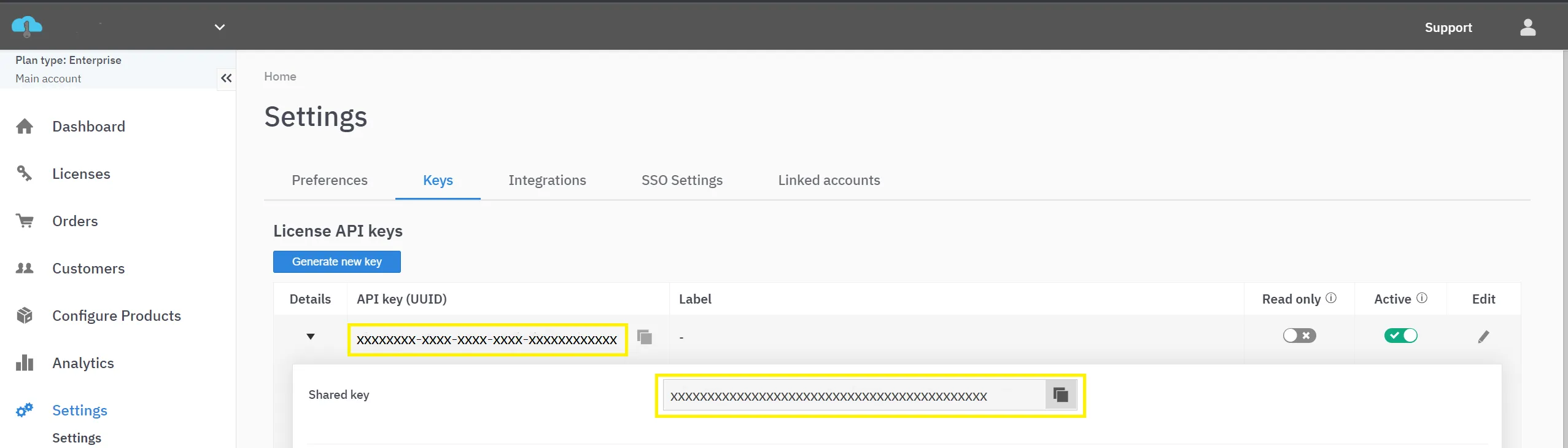 API and Shared Key Location API and Shared Key Location