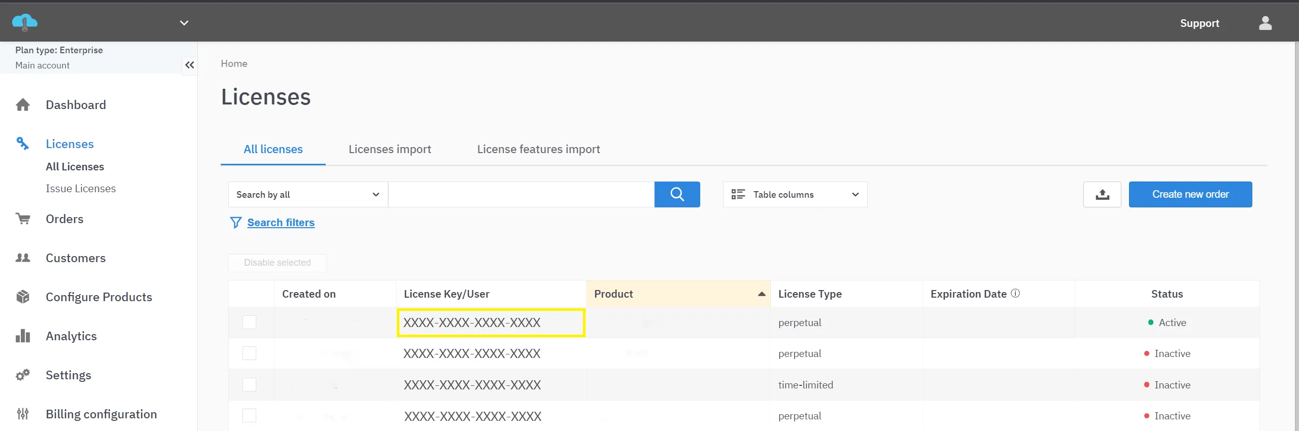 License Key Location License Key Location