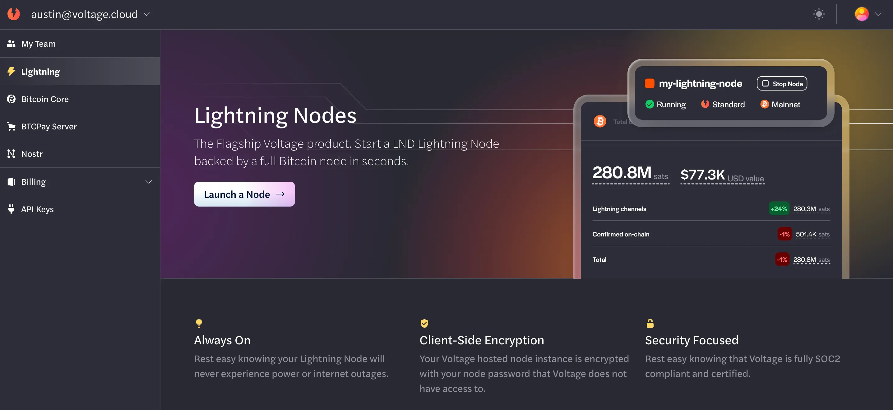 Node-backed Setup - Voltage Payments Documentation