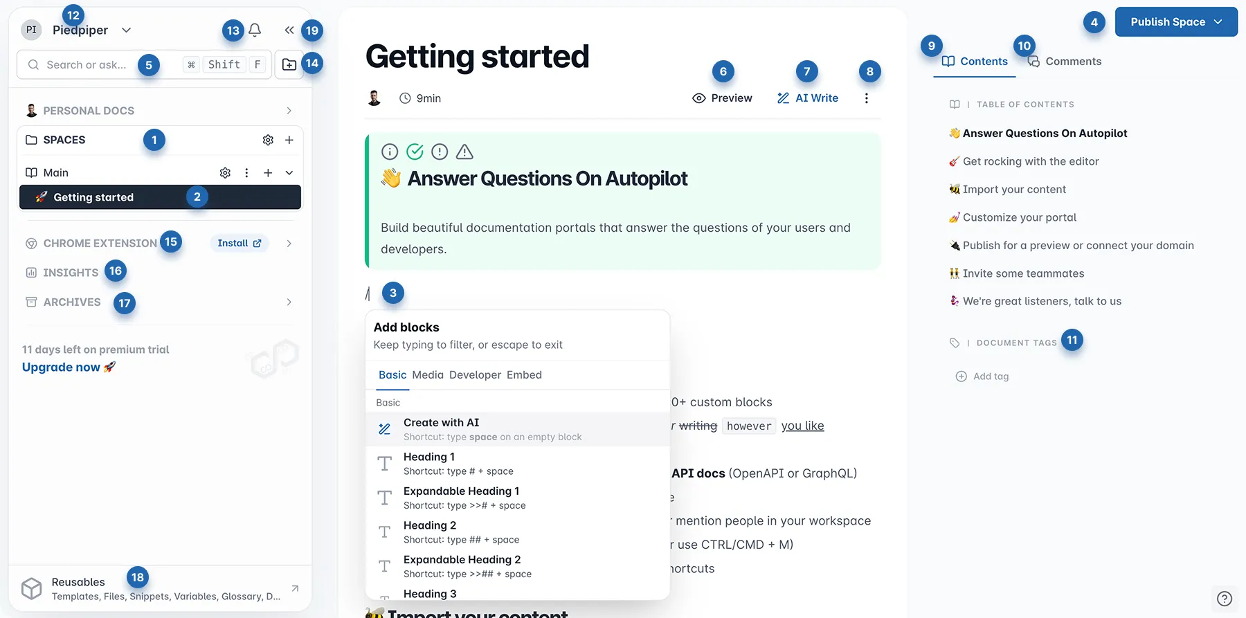 Archbee UI Archbee UI