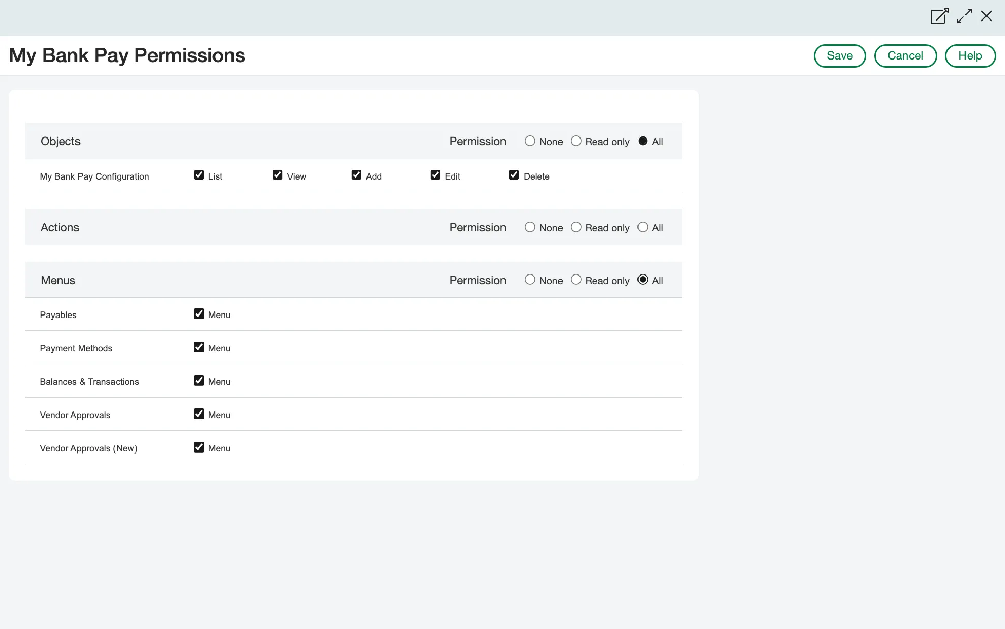 Add Vendor Approval Permissions Add Vendor Approval Permissions