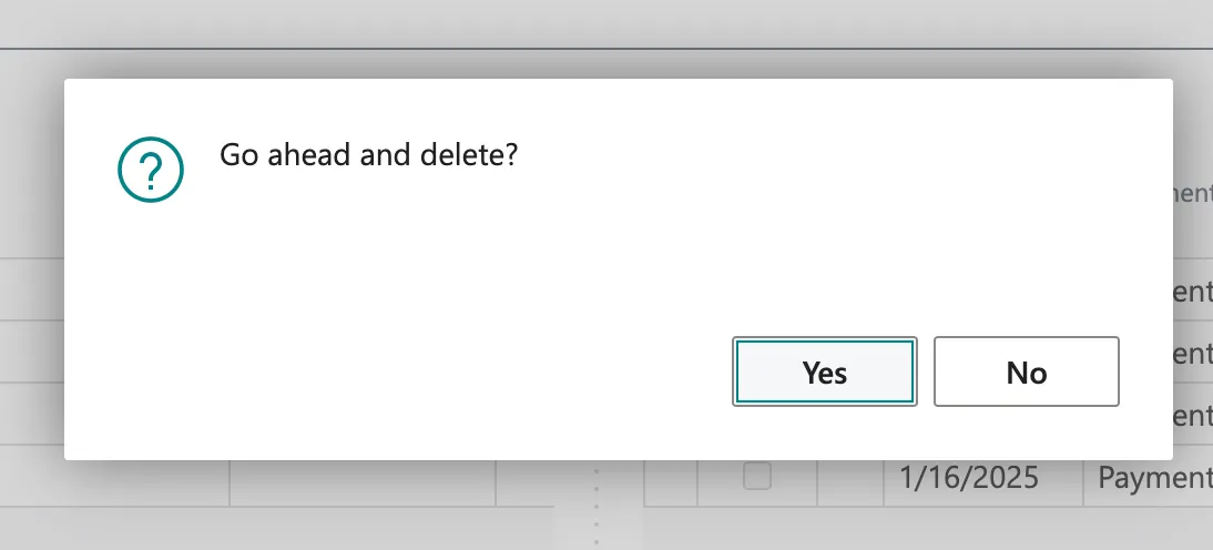 Click Yes