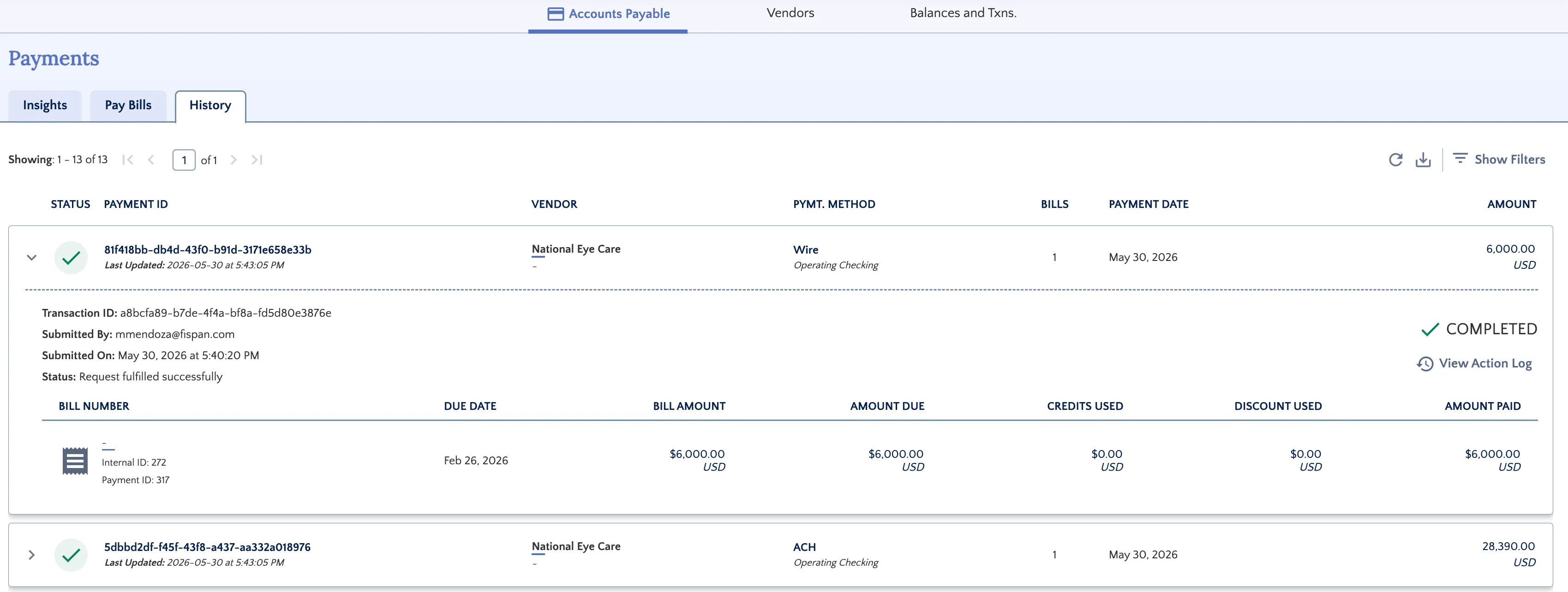 History Tab