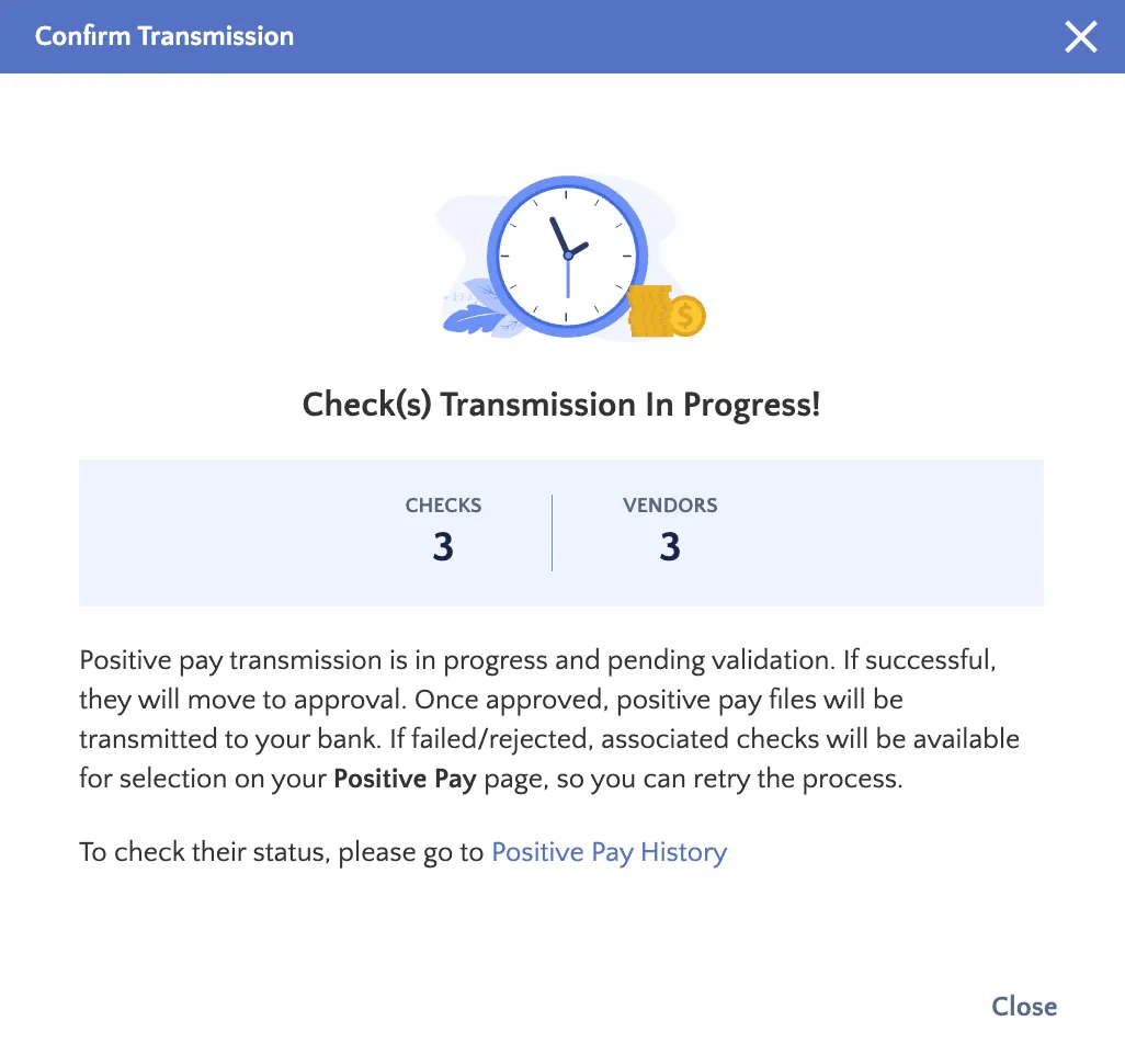 Confirm Transmission