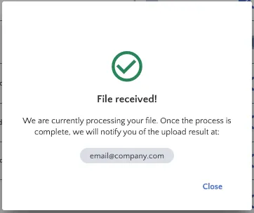 Confirmation of Submission