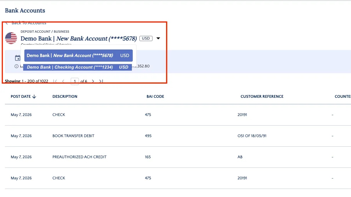 Select another account