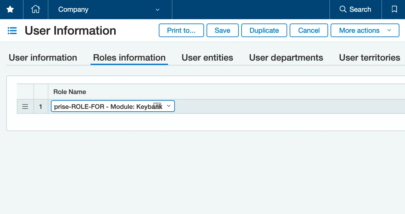 Add KeyBank Role