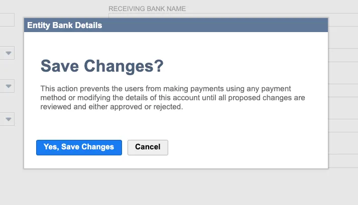 Click Yes, Save Changes