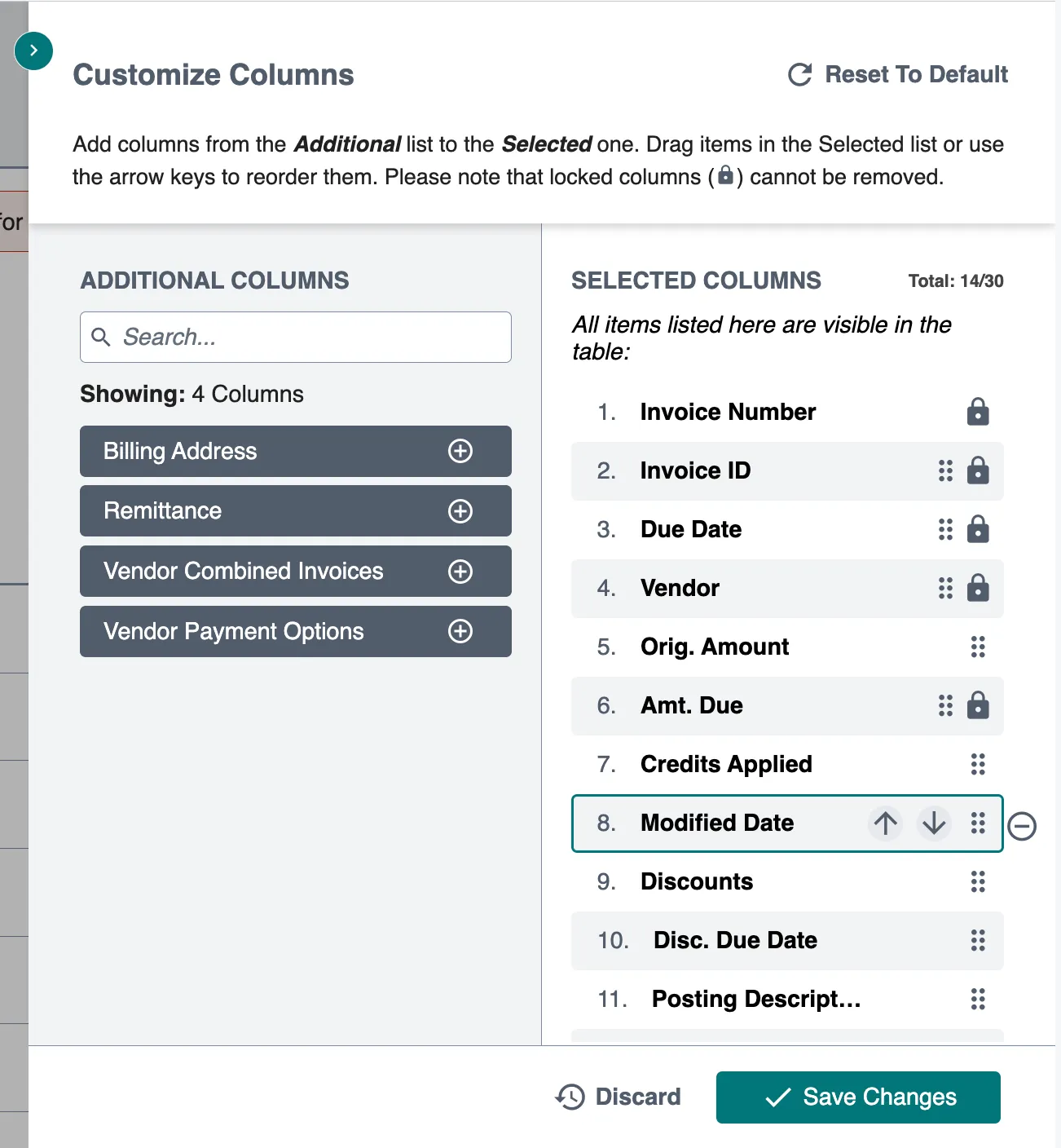 Remove Column