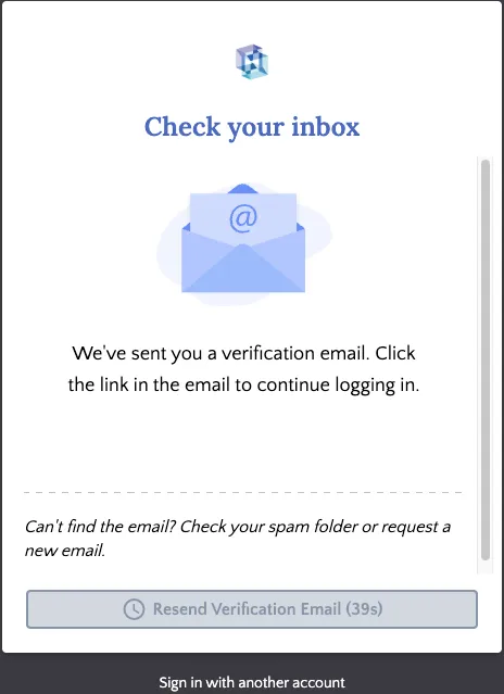 Verification Email Step
