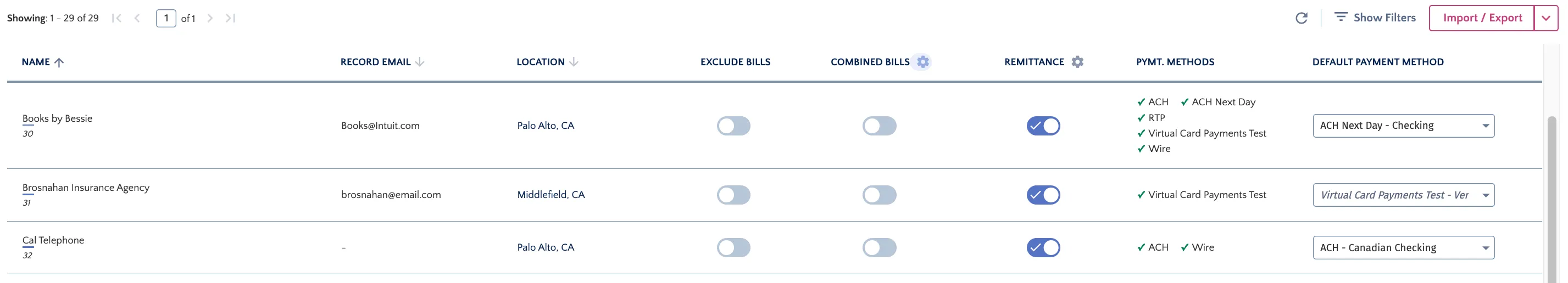 Select the Gear Icon
