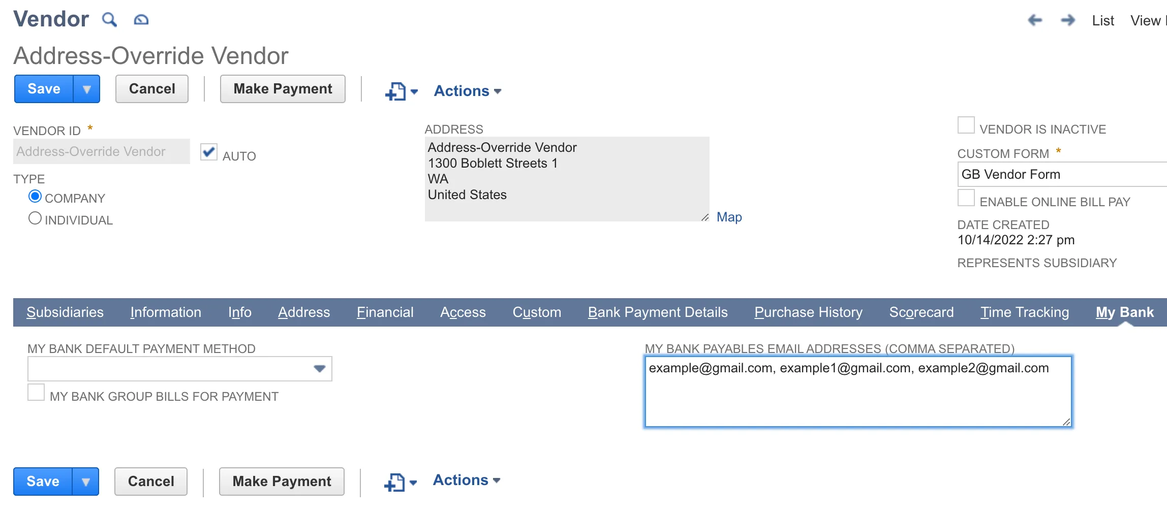 Add Email Addresses