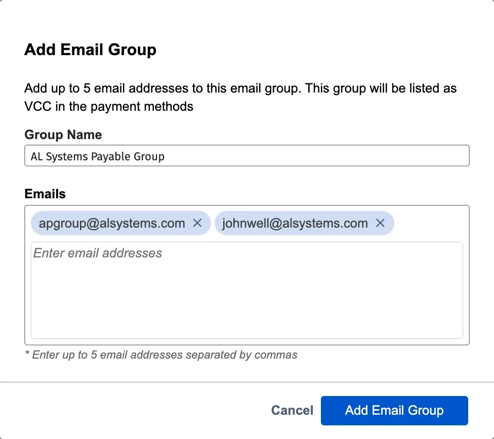 Input Emails