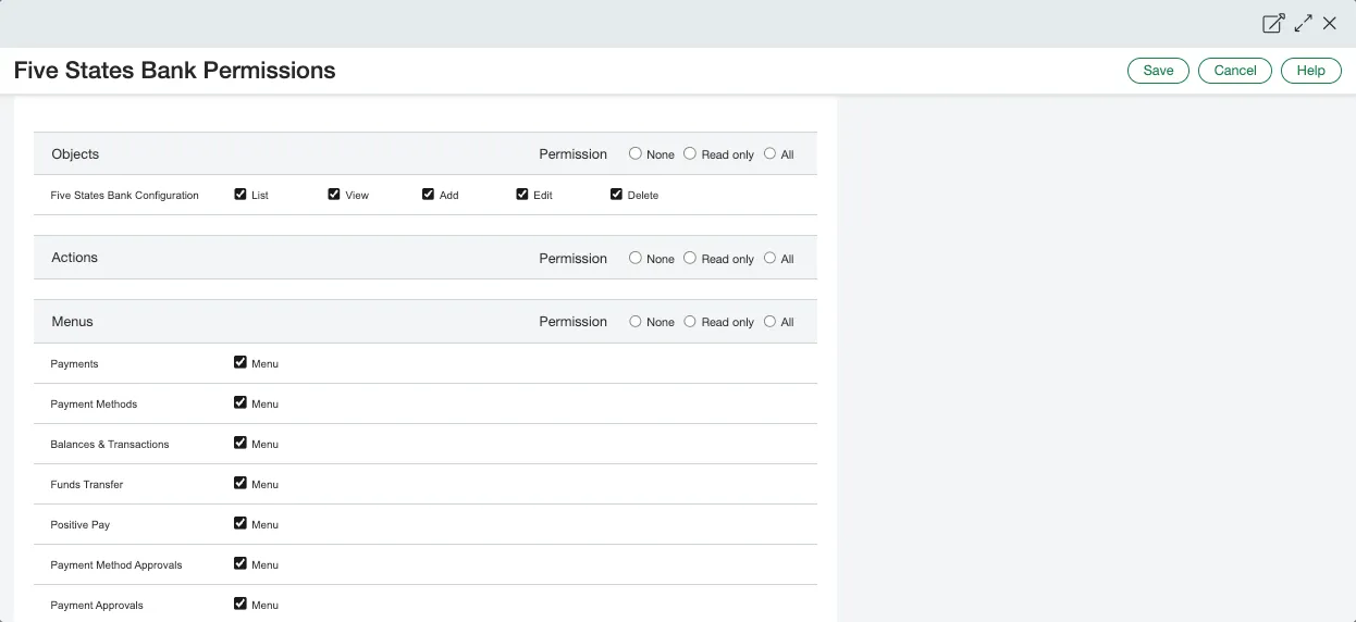 Add Payment Method Approval Permissions