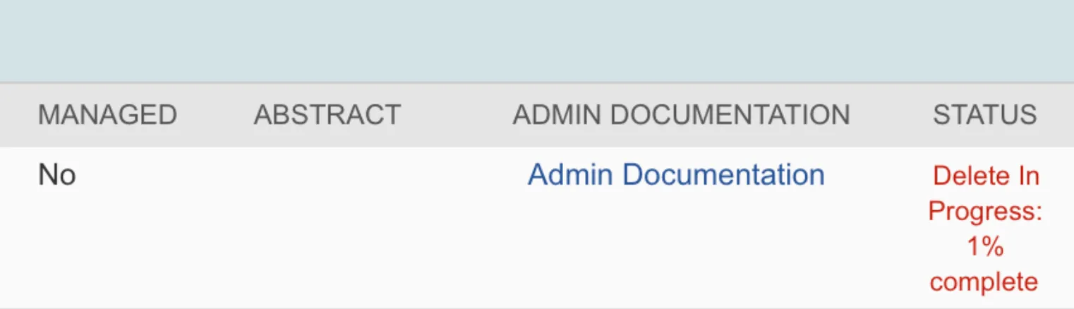 Deletion in Progress