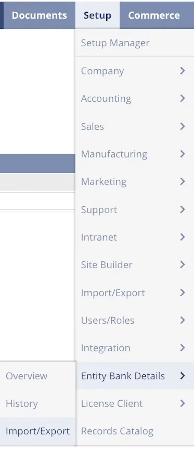 Go to Import/Export Go to Import/Export