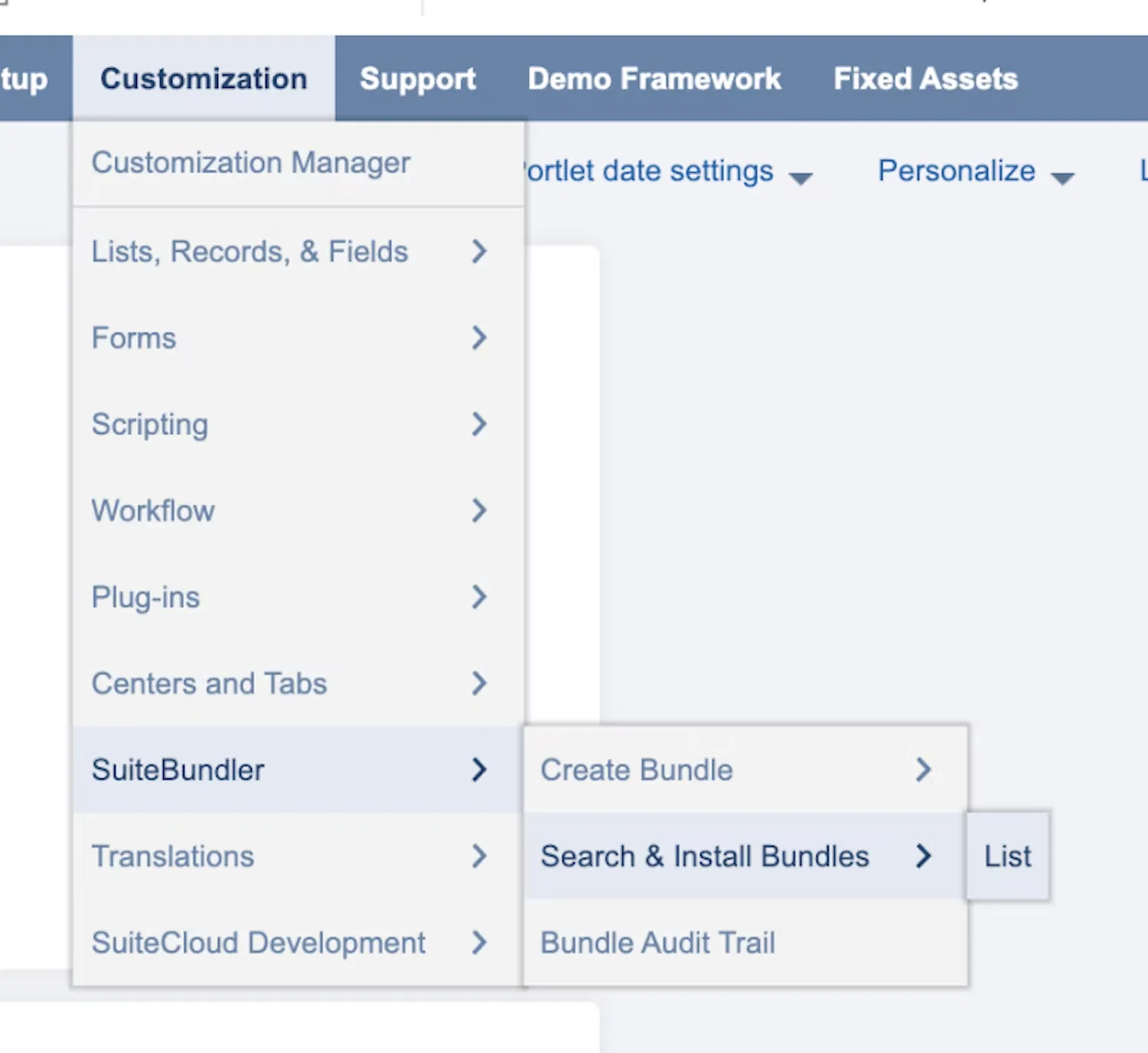 Go to Search & Install Bundles List Go to Search & Install Bundles List