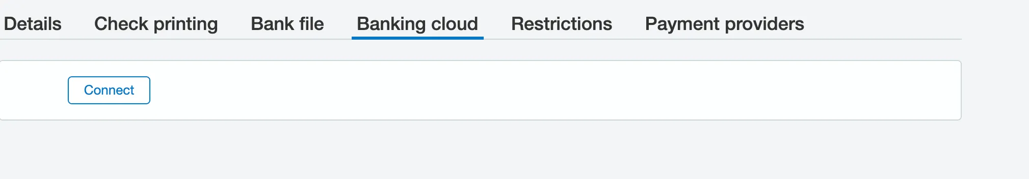 Back to 'Connect' status Back to 'Connect' status