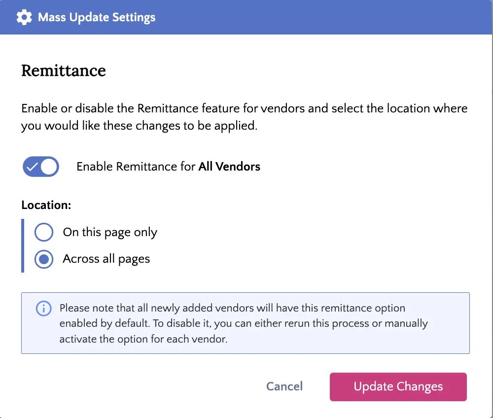 Update Changes Update Changes
