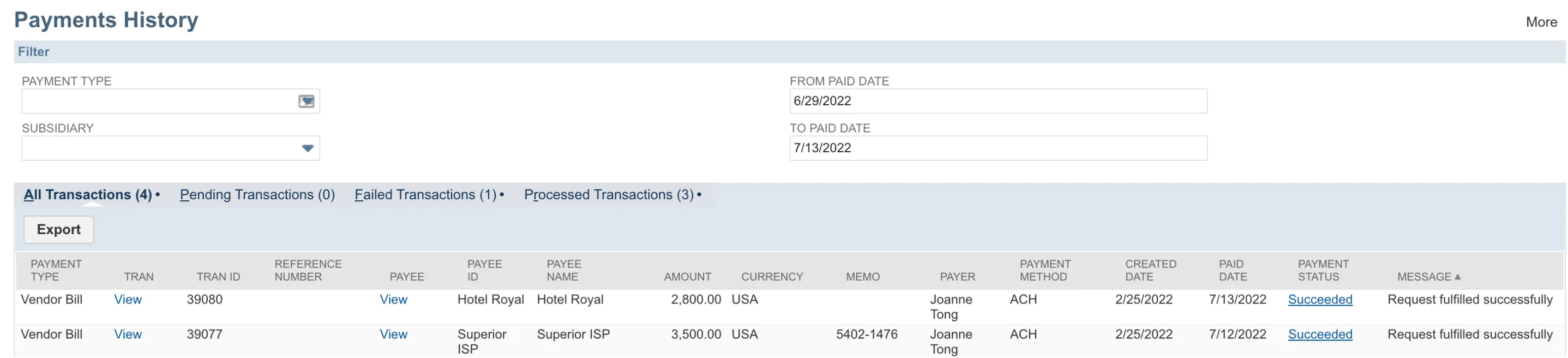 Check the Bill Status