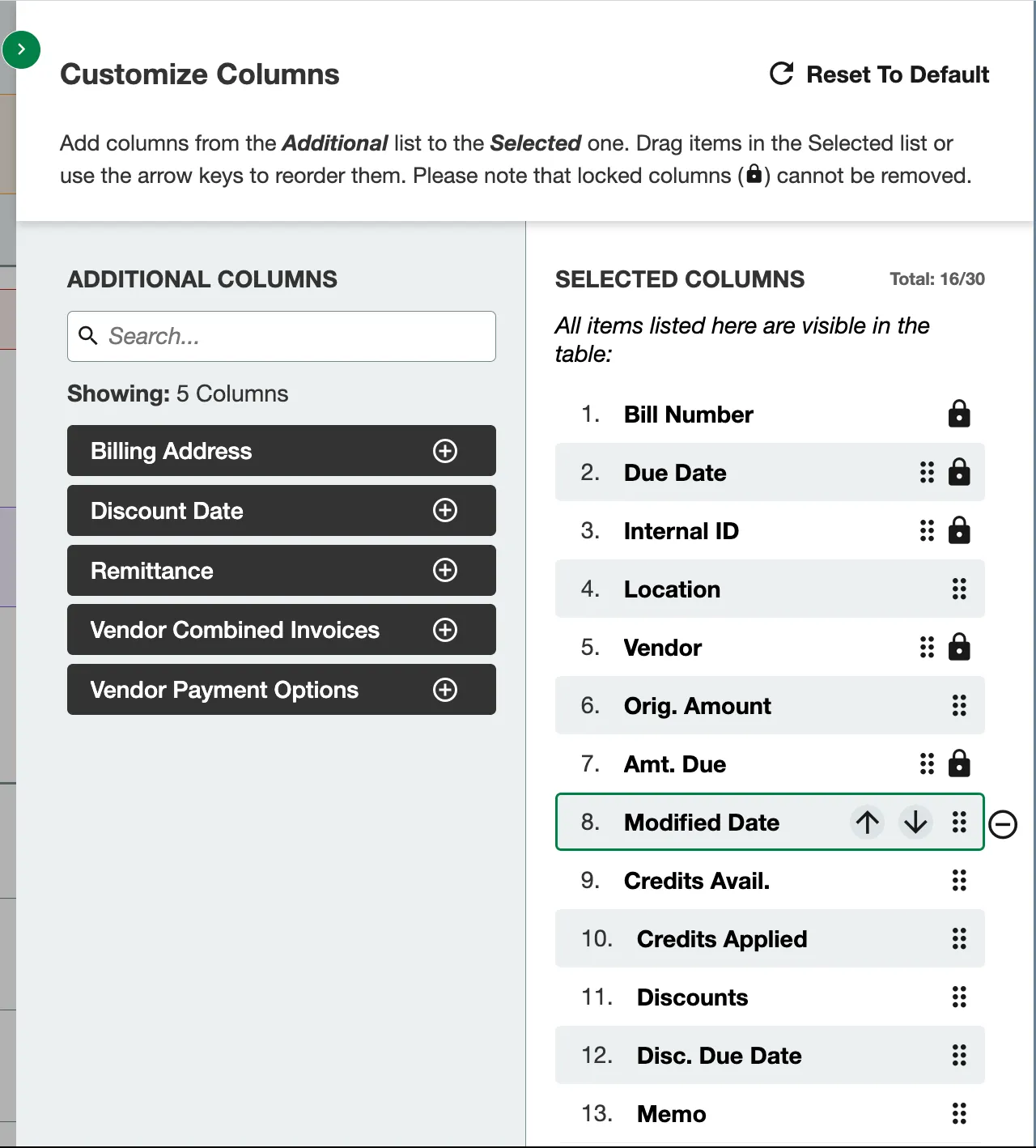 Remove Column