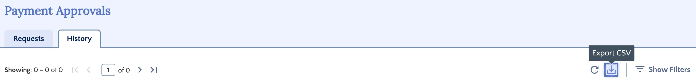 Click Export