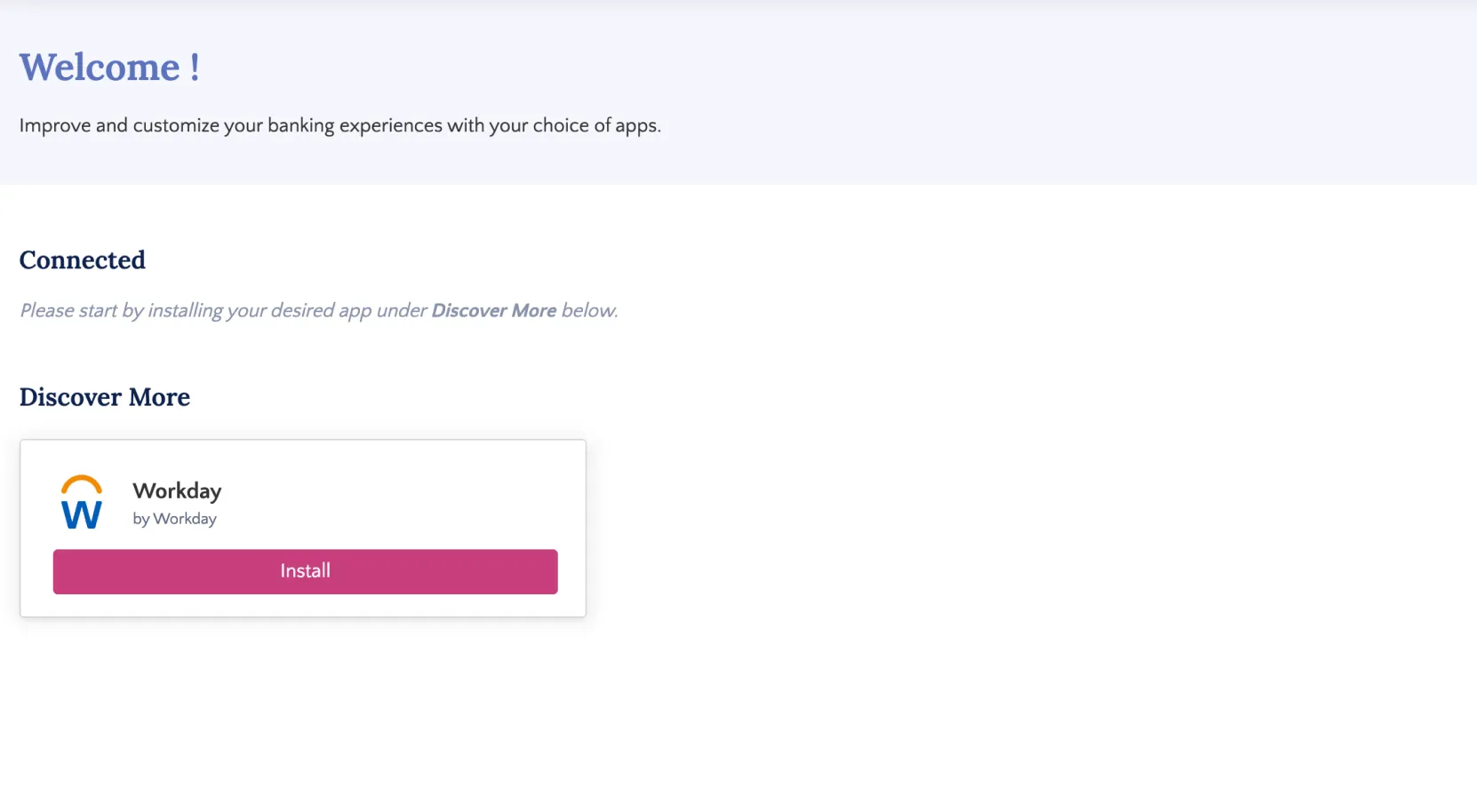 Hover and Select Install