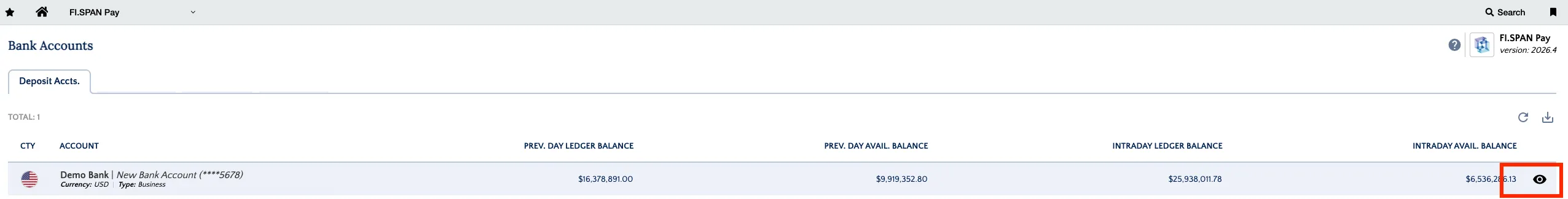 View Account Transactions