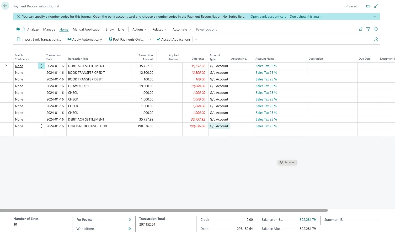 Import New Transactions