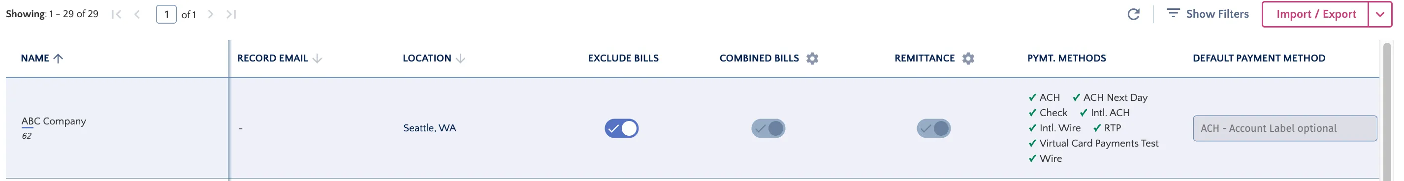 Select the Eye Icon