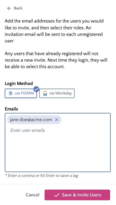 Select an Alternative Login Method