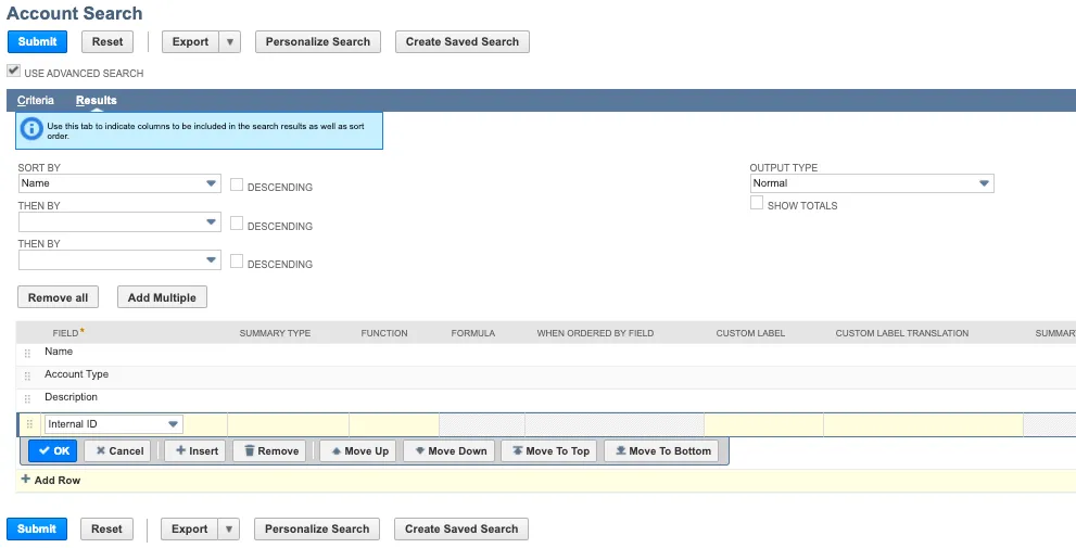 Add Internal ID