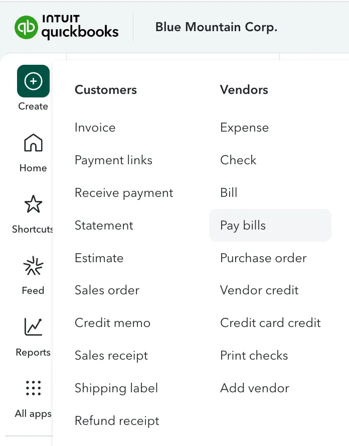 Select Pay Bills