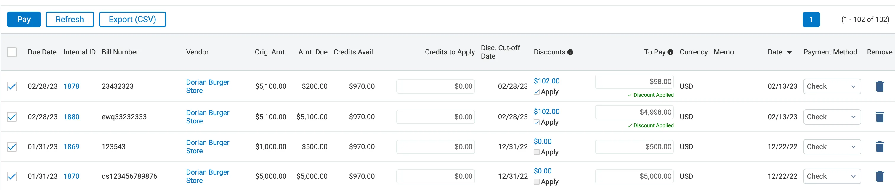 Paying Grouped Bills Paying Grouped Bills