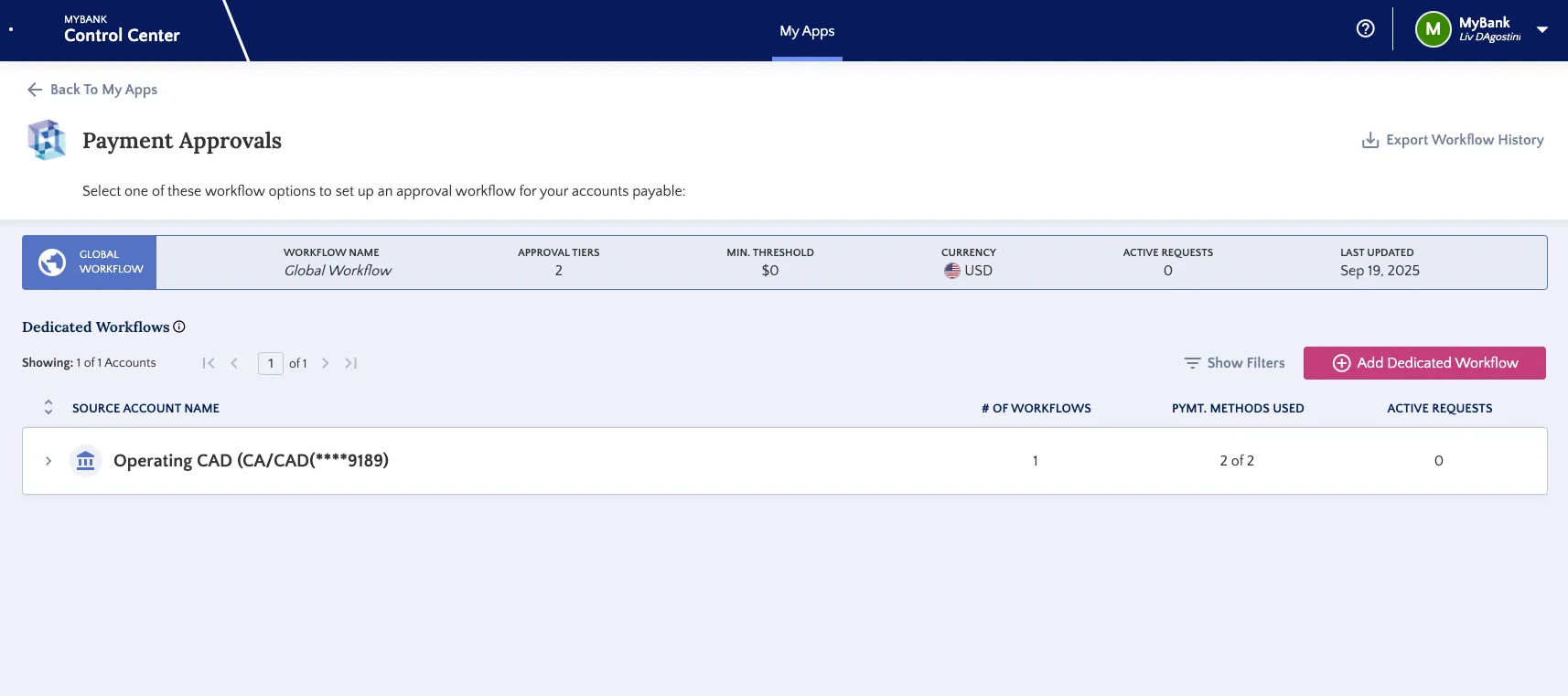 Select Workflow