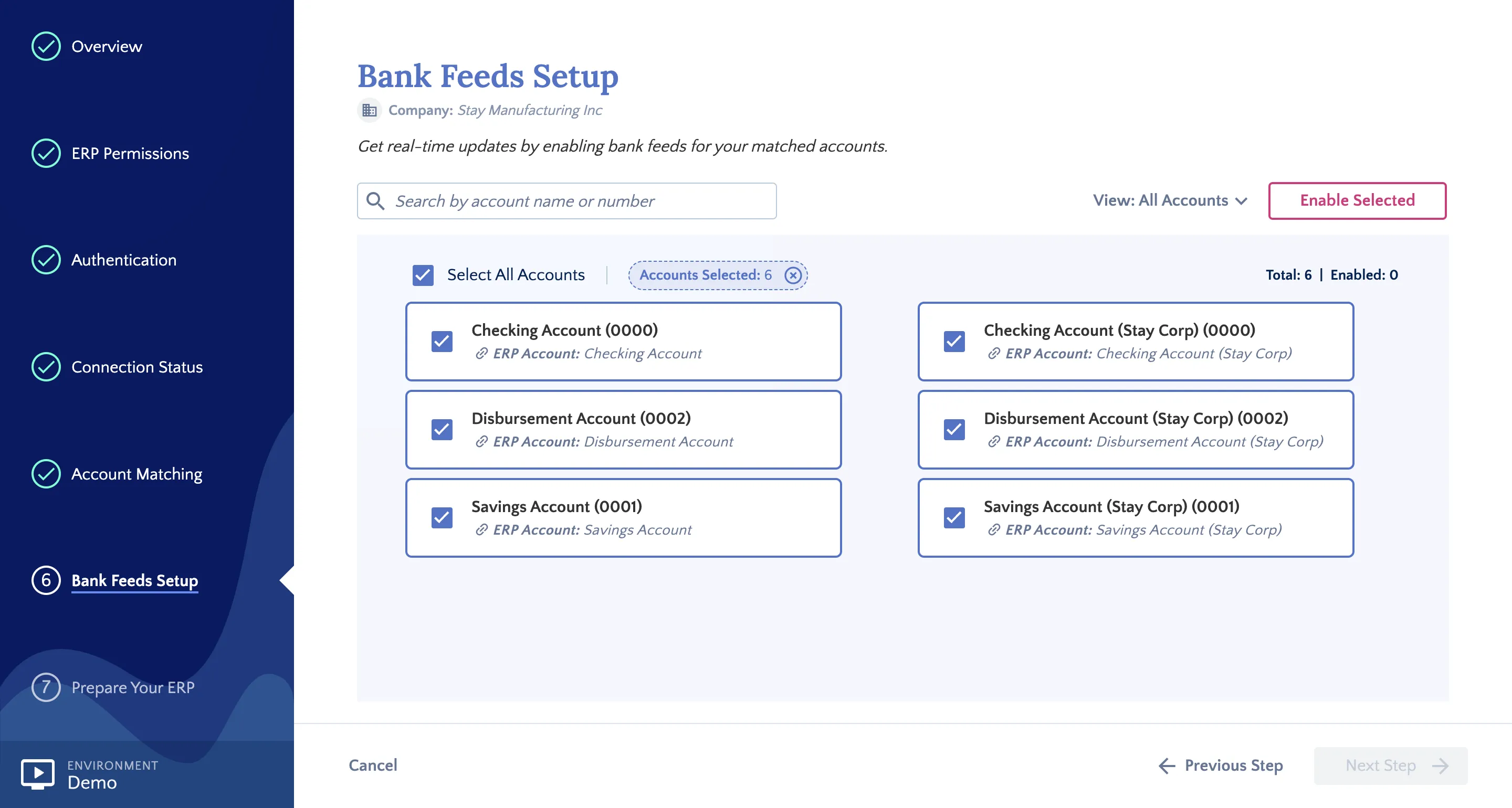 Select Accounts