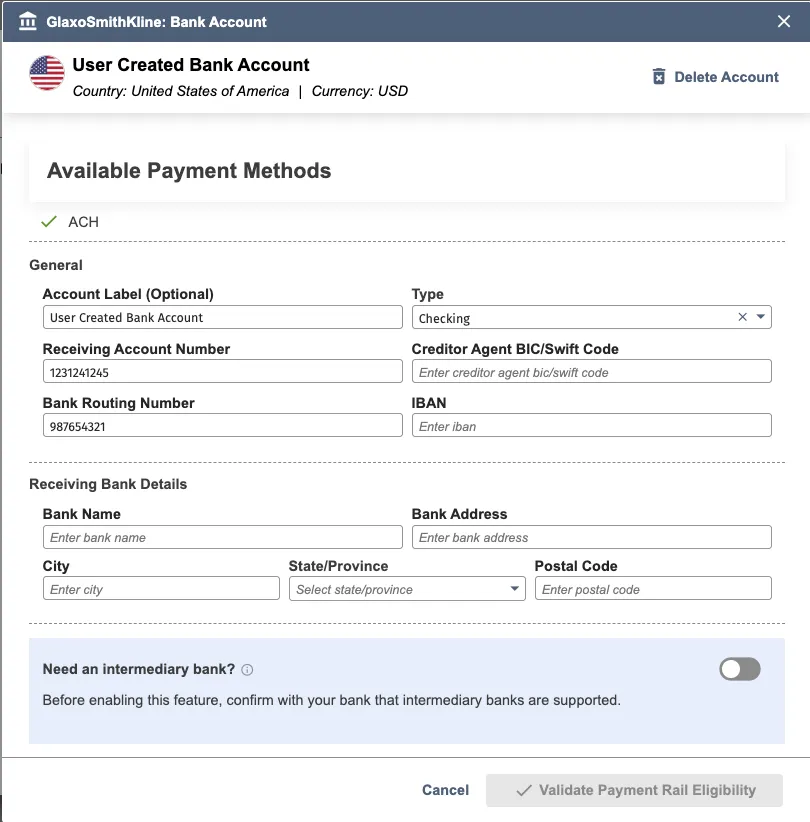 Confirm Values