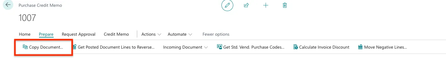 Click Copy Document
