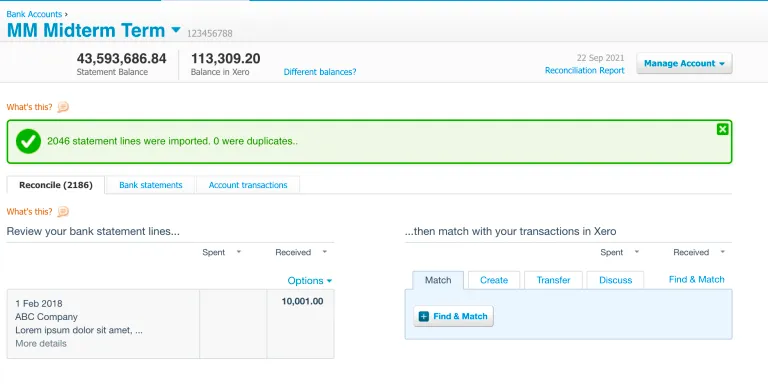 Reconcile Transactions